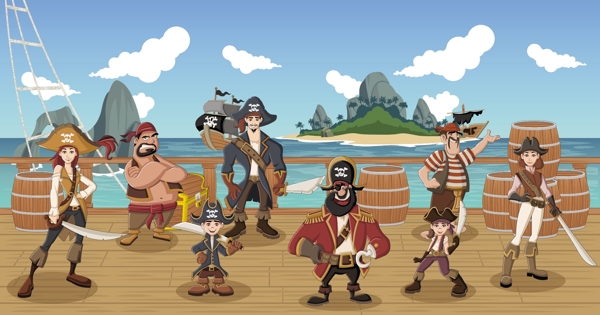 卡通海盗
