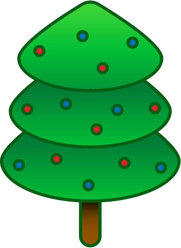 可爱圣诞树icon图标