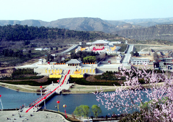 黄帝陵全景图图片