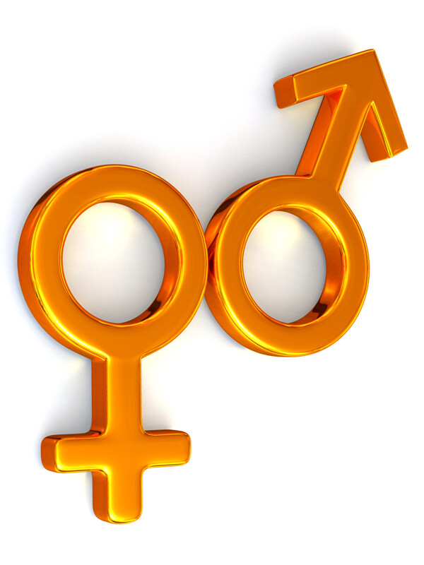 男女3D性别符号图片
