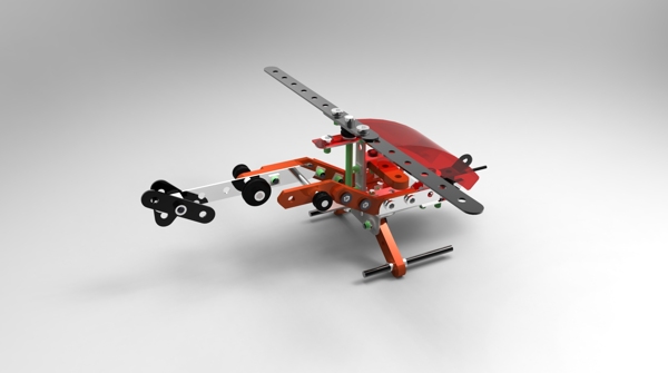 组合玩具直升机