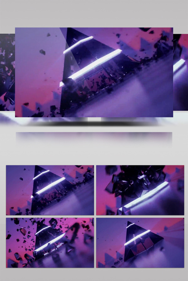紫色塔动态视频素材