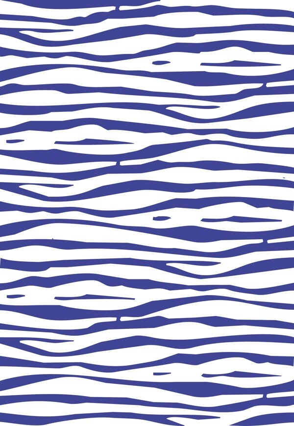 海浪斑马纹矢量图形