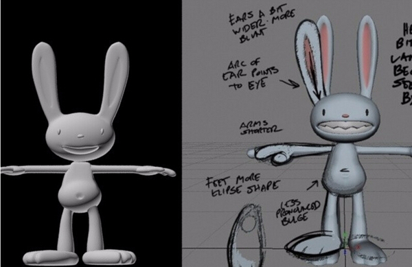 怪兔子3D打印模型
