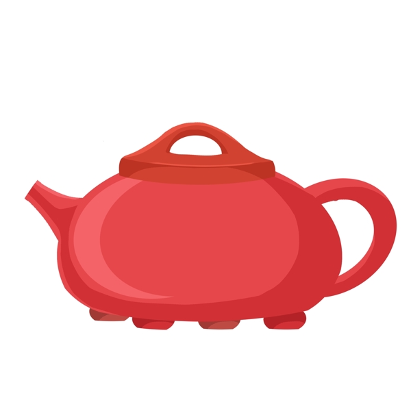 手绘茶具元素茶壶茶杯紫砂壶