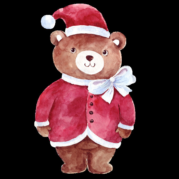 圣诞节玩具熊装饰素材