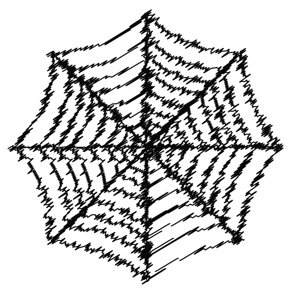 涂鸦的蜘蛛网