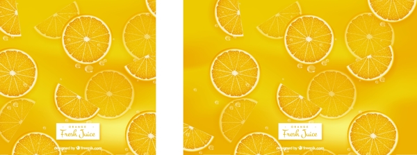 橙汁的清新背景
