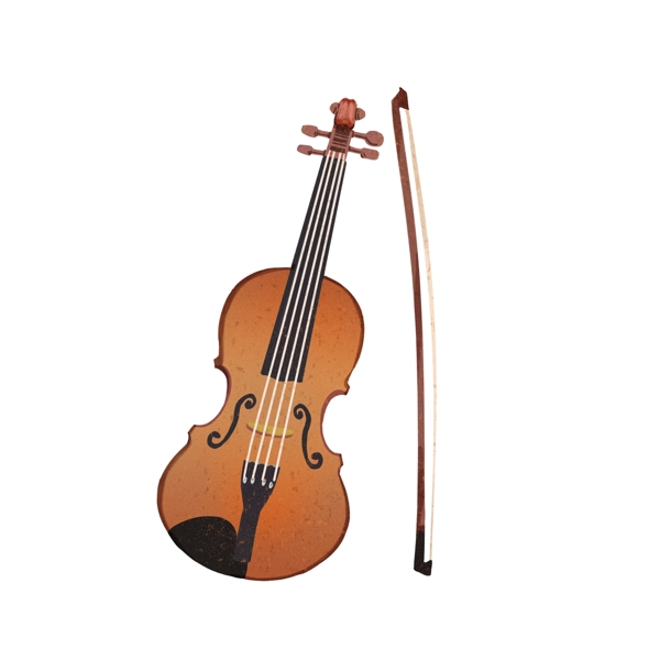 西洋乐器大提琴插画