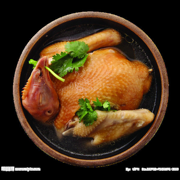 营养炖鸡png元素素材