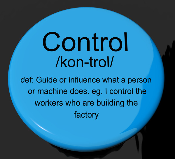 控制的定义按钮显示遥控操作或控制器