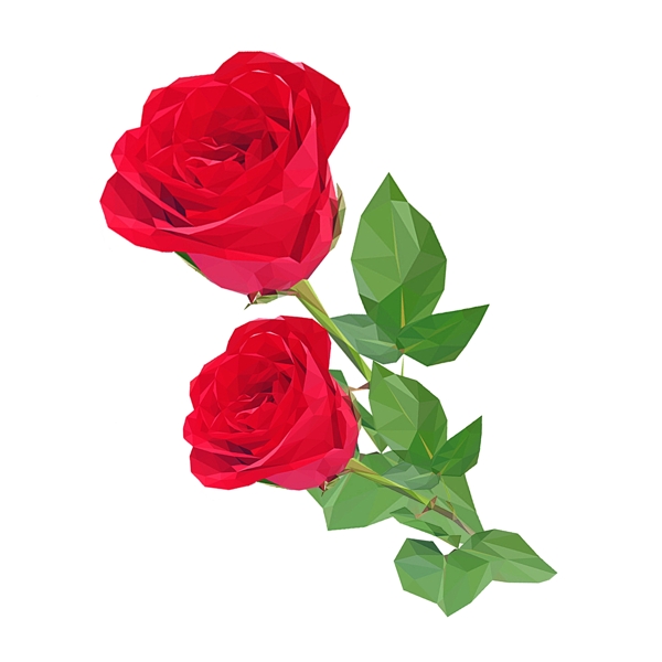 红色玫瑰花卉植物素材