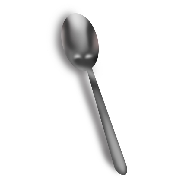 银白色金属反光勺子