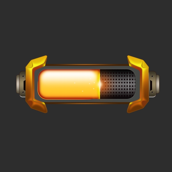 橙色游戏Icon能量进度