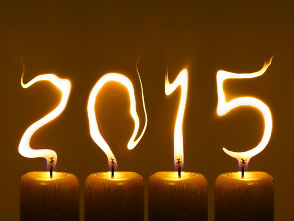 燃烧的蜡烛与2015