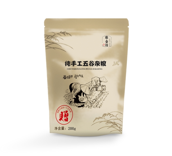 牛皮纸袋食品包装效果