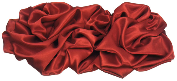 红色窗帘布图片