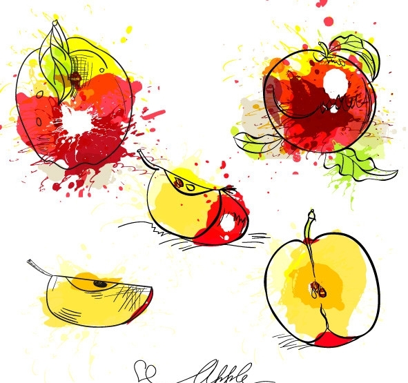 涂鸦草图水果图片
