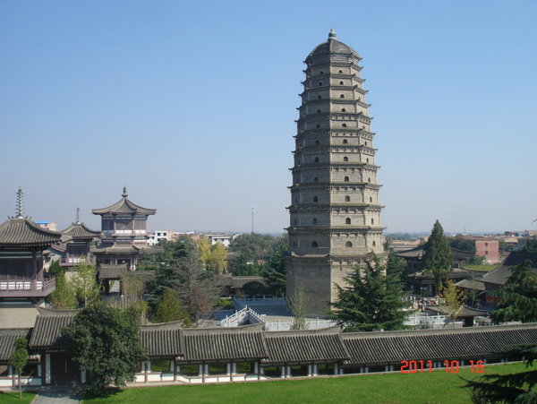 法门寺寺院塔图片