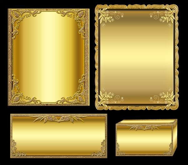 金色边框素材图片
