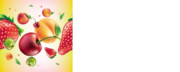 草莓桃子苹果图片