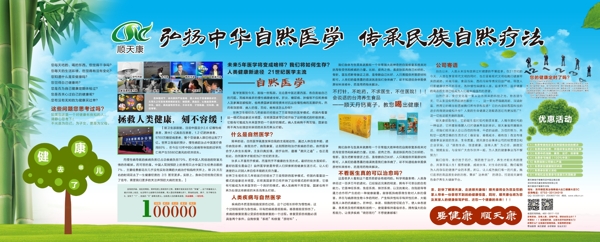 中医医学疗法宣传展板图片