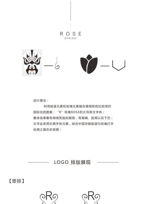 中国风玫瑰泉LOGO