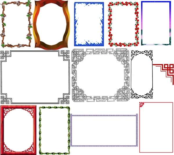 中式边框图片