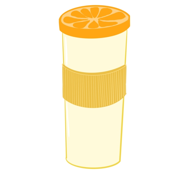 橙子保温杯用品
