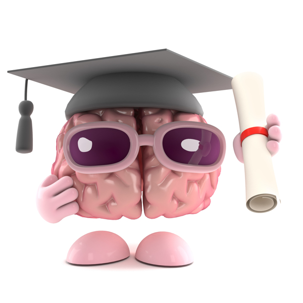 博士毕业的大脑图片