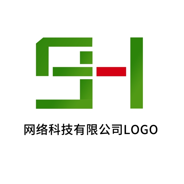 简约大气几何体LOGO标识