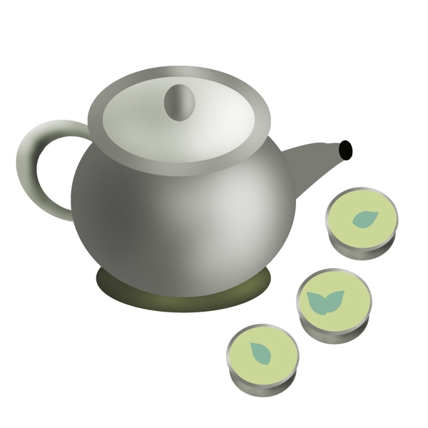 三碗茶茶文化插画