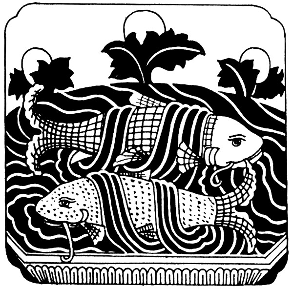 鱼虾纹样传统图案0069