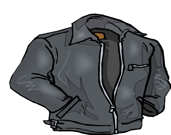 灰色男款翻领夹克设计