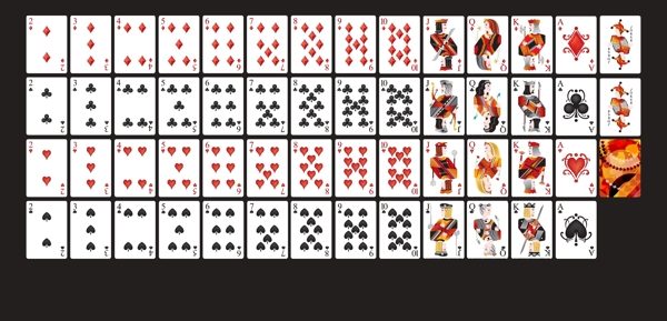 欧式扑克牌图片