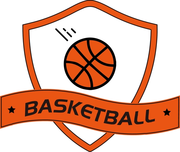 篮球社团协会队伍标志图标徽章设计