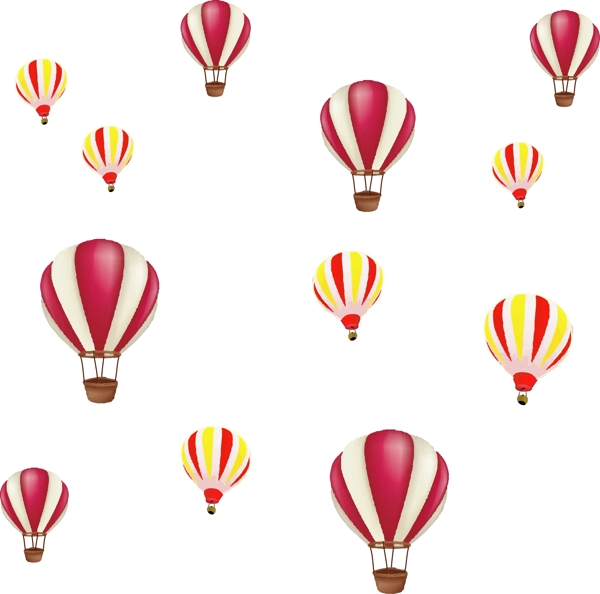 漂浮气球可商用矢量元素.