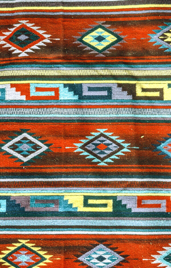 编织美国原住民地毯