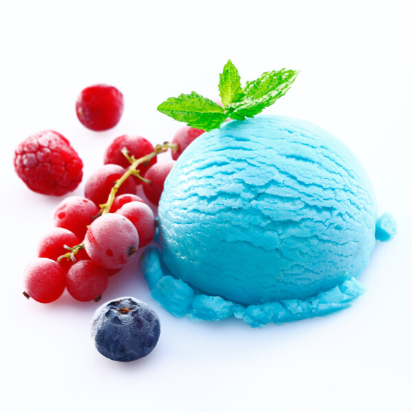 蓝莓口味冰激凌图片