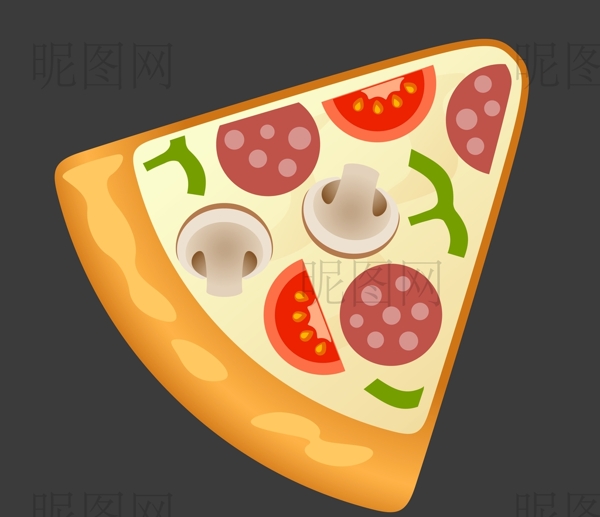 披萨UI标识标志LOGO