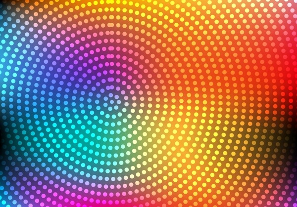 自由彩色抽象圆向量