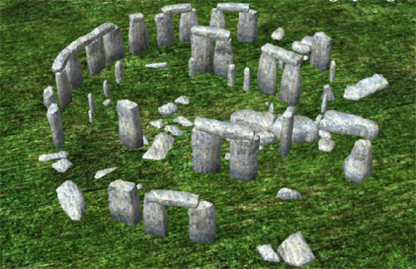 岩石层叠游戏模型素材
