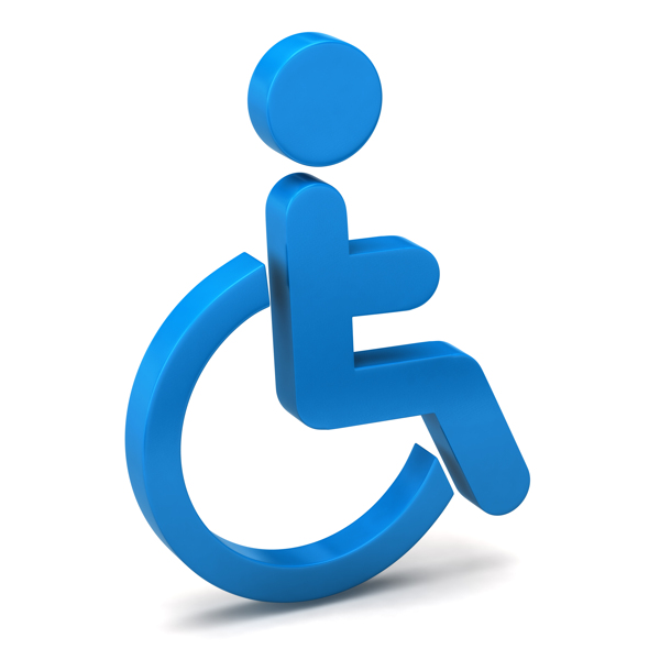 残疾人3D标志图片