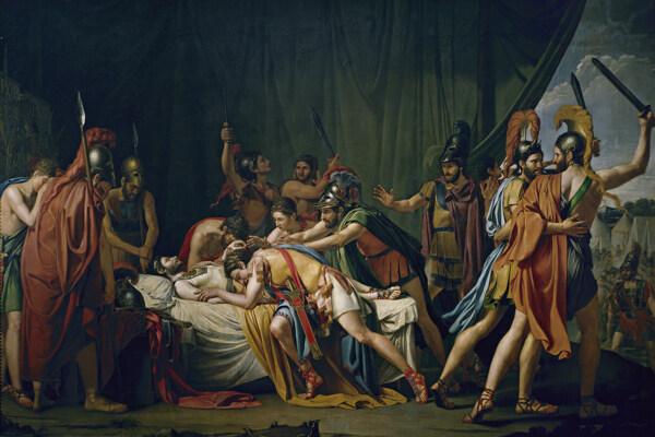 阿喀琉斯之死图片