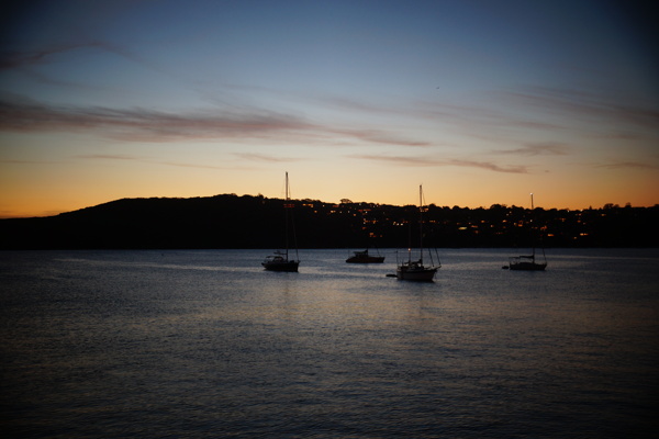 悉尼邦迪海滩夕阳图片