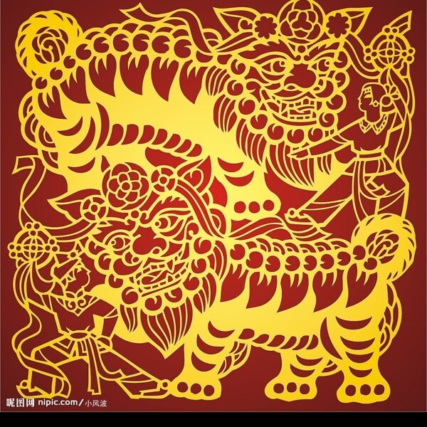 中国古典舞双狮图