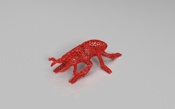 攻击甲虫3D打印模型