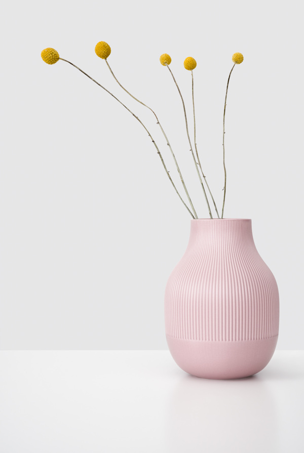 粉色的花瓶