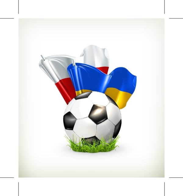 世界杯足球国旗图片