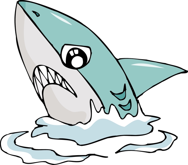 鲨鱼图片卡通动物图片下载